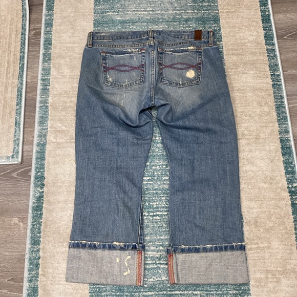 Abercrombie & Fitch Denim - Abercrombie & Fitch Distressed Capri Jeans 34” x 23” Size 8 Vintage
